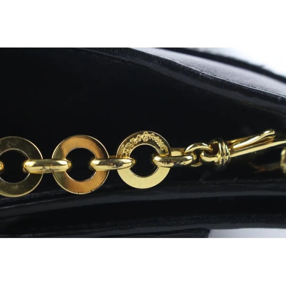 Salvatore Ferragamo BLACK LEATHER CROSSBODY BAG - Picture 14 of 16